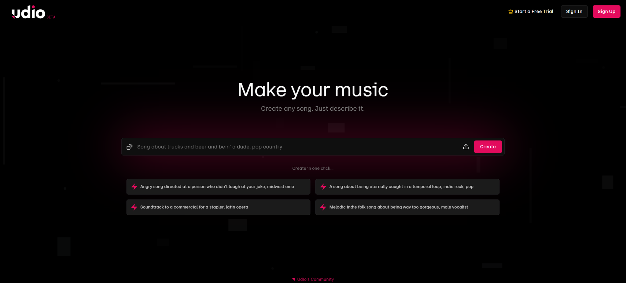 Udio AI音乐生成器:让音乐成为生活的一部分